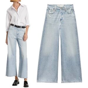 Rag & Bone Miramar Sofie Ankle Wide-Leg Pants Cotton Terry Sweatpant Jeans 30